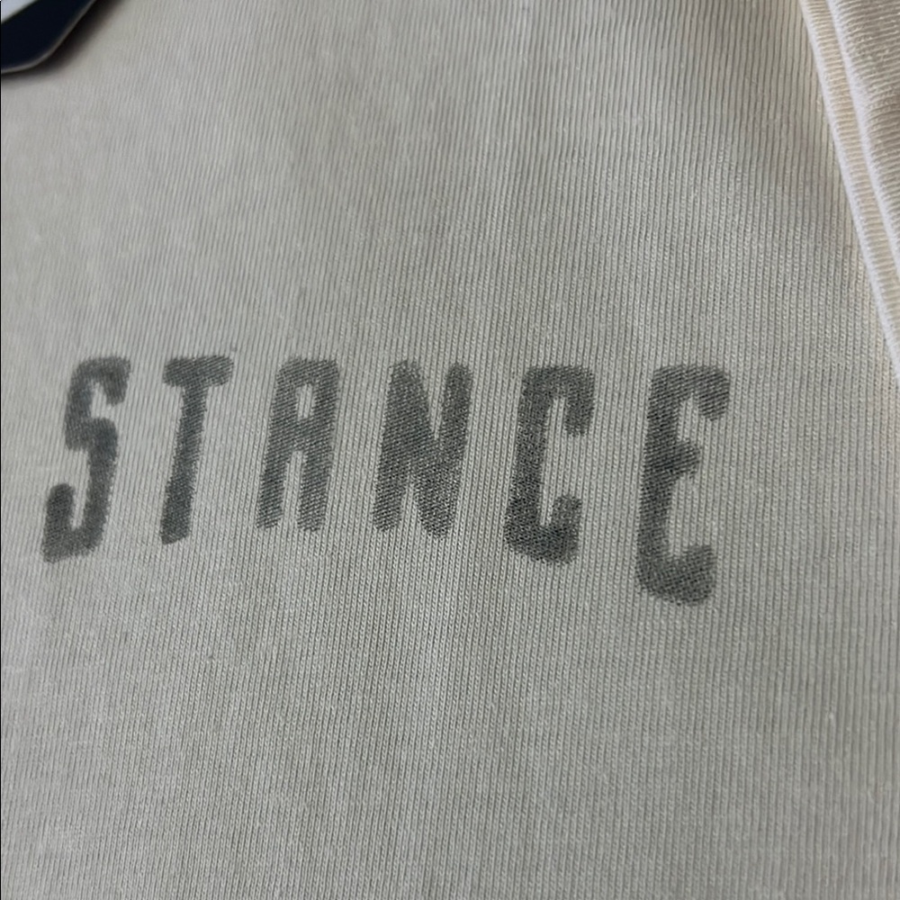 Stance Cream Short Sleeve Tee Classic Crew Neck.          (Pre-owned ) - Picture 2 of 7